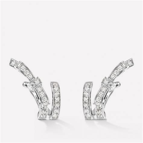 ribbon earrings chanel|Ruban Earrings White Gold & Diamond .